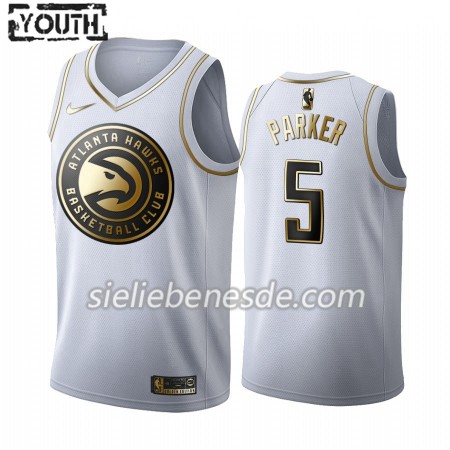 Kinder NBA Atlanta Hawks Trikot Jabari Parker 5 Nike 2019-2020 Weiß Golden Edition Swingman